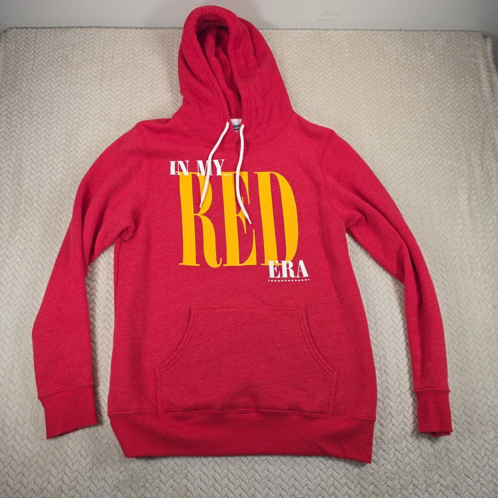 Charlie Hustle In My Red Era Hoodie Sweatshirt Red Medium Pullover Chiefs Taylor